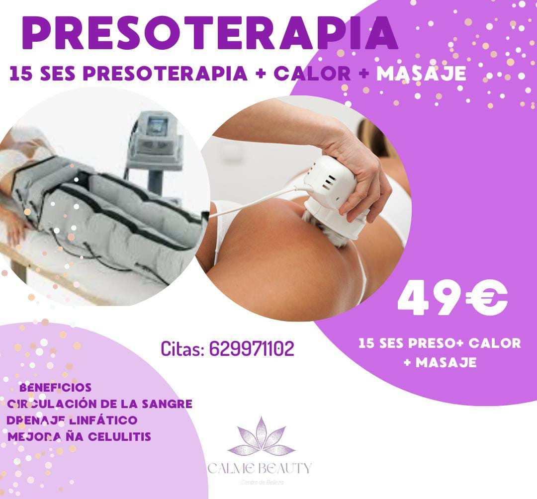 BONO PRESOTERAPIA+ MASAJE -OBTÉN 5%DCTO