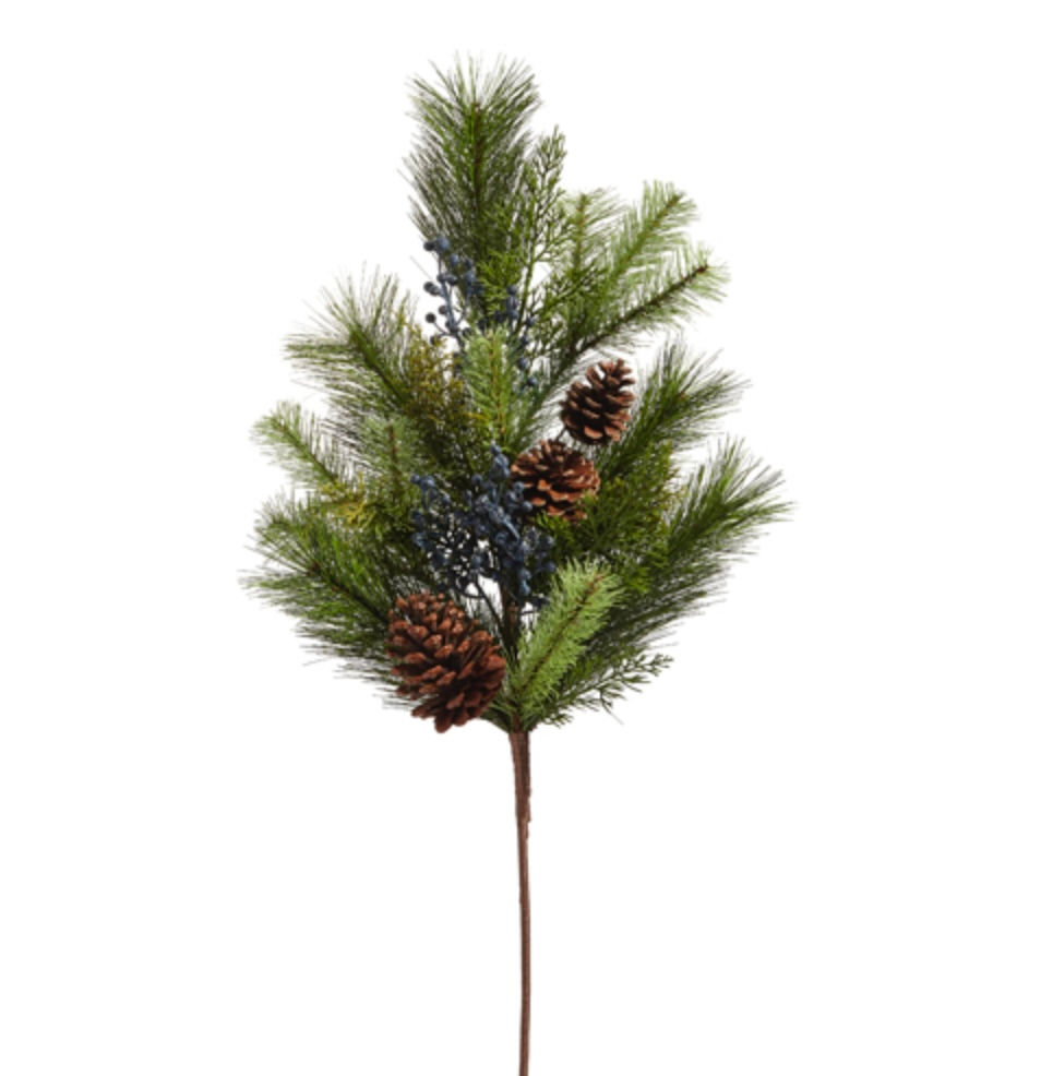 Mixed Pine and Pinecone Spray -H00410