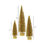 Thumbnail: Large Gold Glittered Bottle Brush Tree Set of 3 -H00309