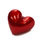 Thumbnail: Farrisilk Metallic Red Puffed Heart -- G00221