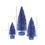 Thumbnail: Oval Bottle Brush Tree Set in Blue - H00312