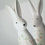 Thumbnail: Floral Bunny Figurine Set of 2  -S00294