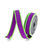 Thumbnail: Farrisilk Purple and Lime Cord Ribbon - R00132