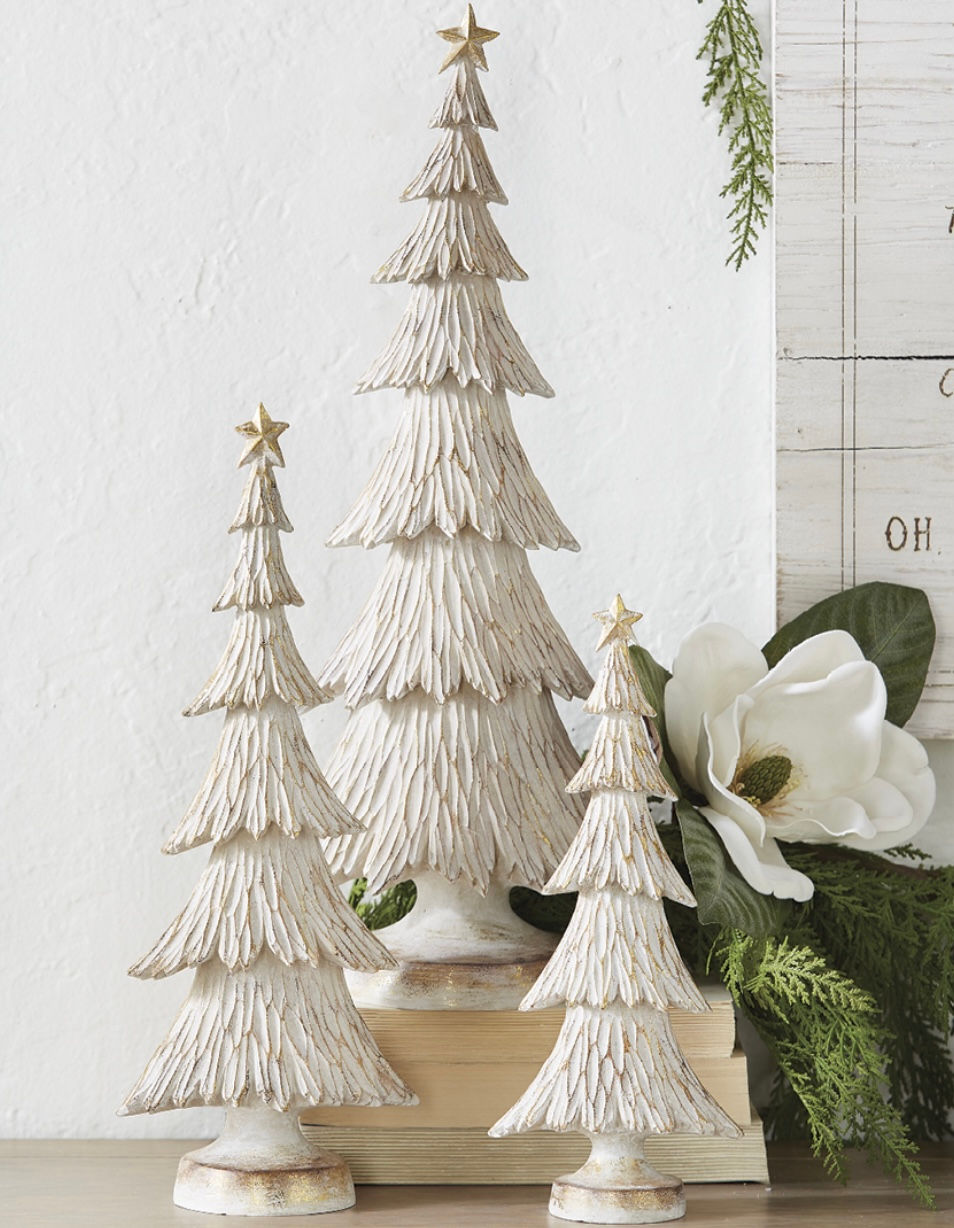 White Washed Trees - Set of 3 - H00155