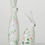 Thumbnail: Floral Bunny Figurine Set of 2  -S00294