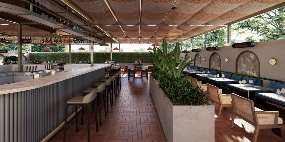 Oturma Alanı - Pergolalı Düzen - Alternatif Tasarım