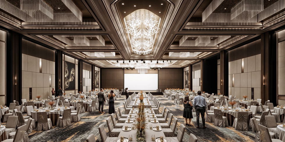 Düğün Salonu - Farklı Işık Düzeni