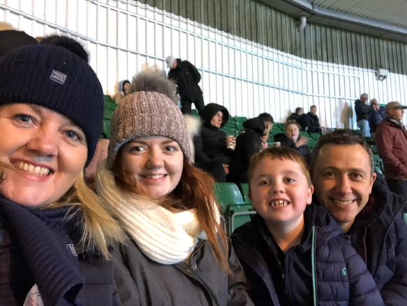 First family outing to Argyle with Mum, Dad and my Sister