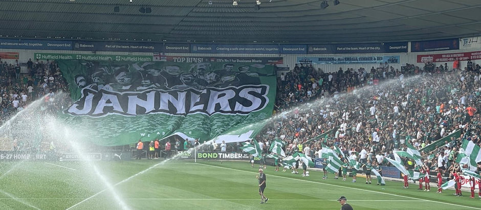 Janners flag at Home Park
