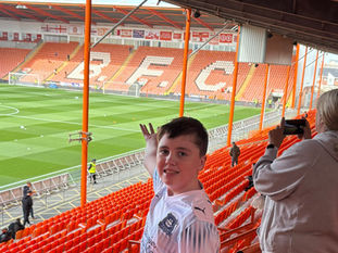 Alex at Argyle at Blackpool Football Stadium