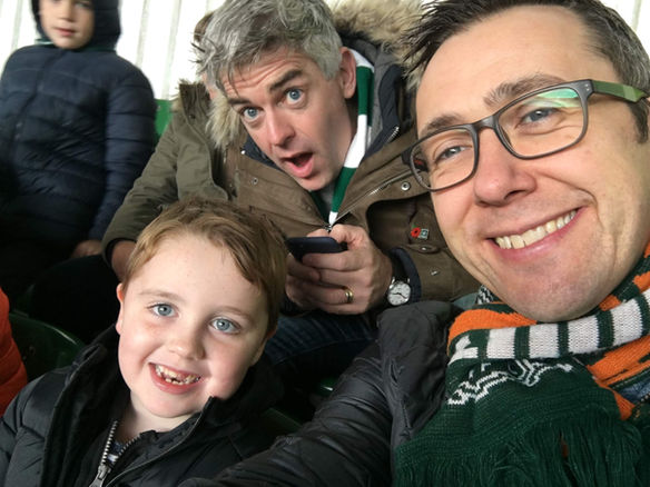Dad and Paul Berne at Argyle