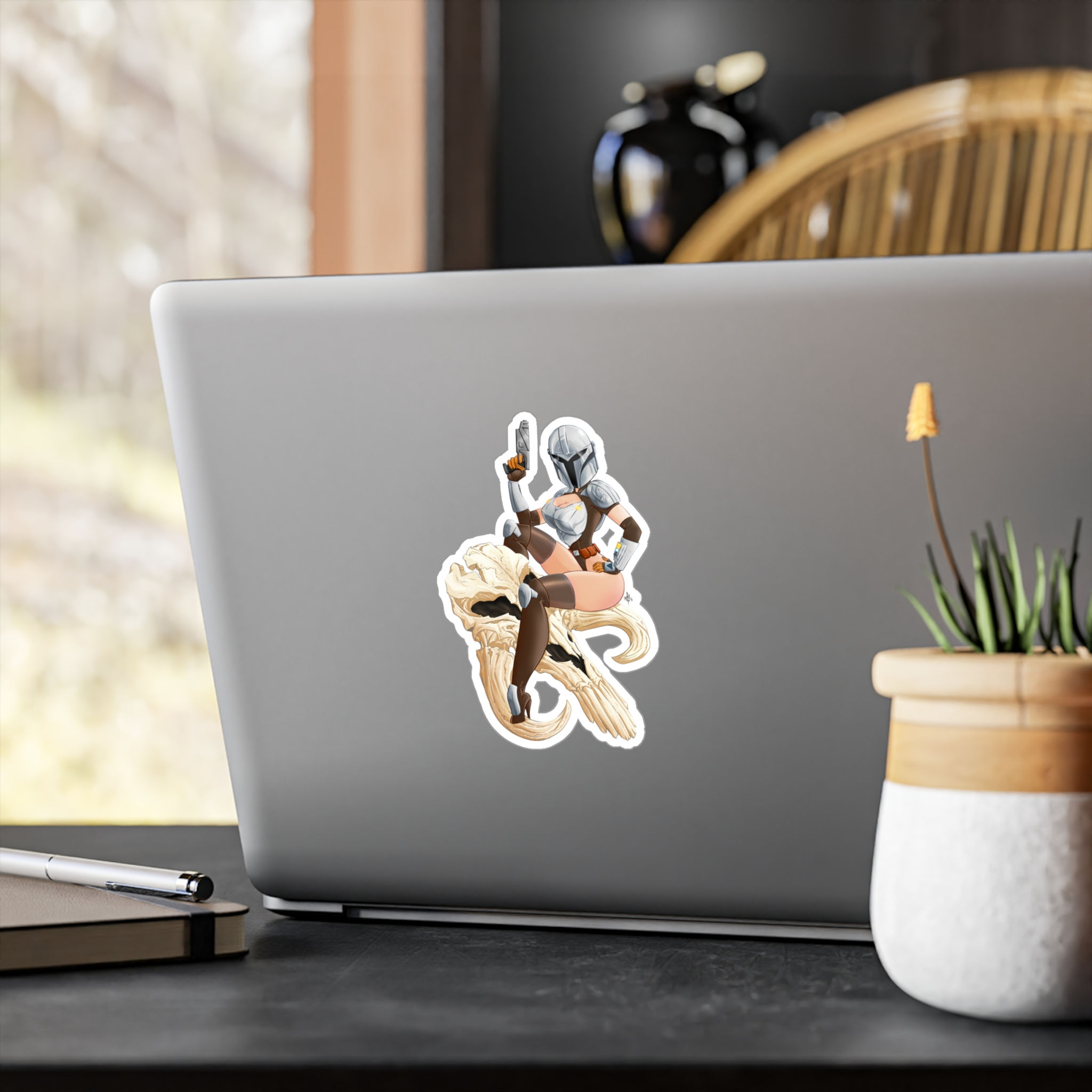 Dayam Djarin Kiss-Cut Vinyl Decal