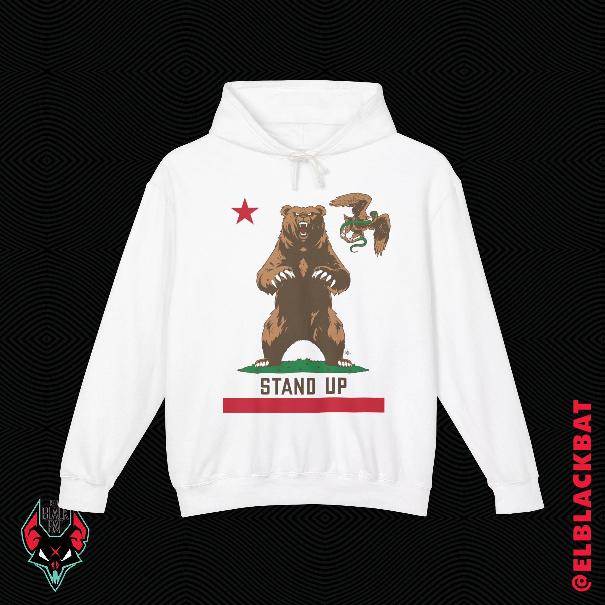 Stand Up Unisex Lightweight Hooded Sweatshirt