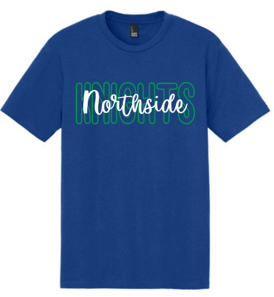 Blue Bubble Cursive Tee