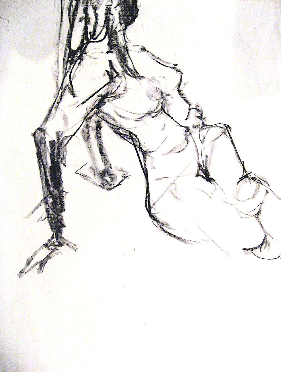 figure, turned sketch