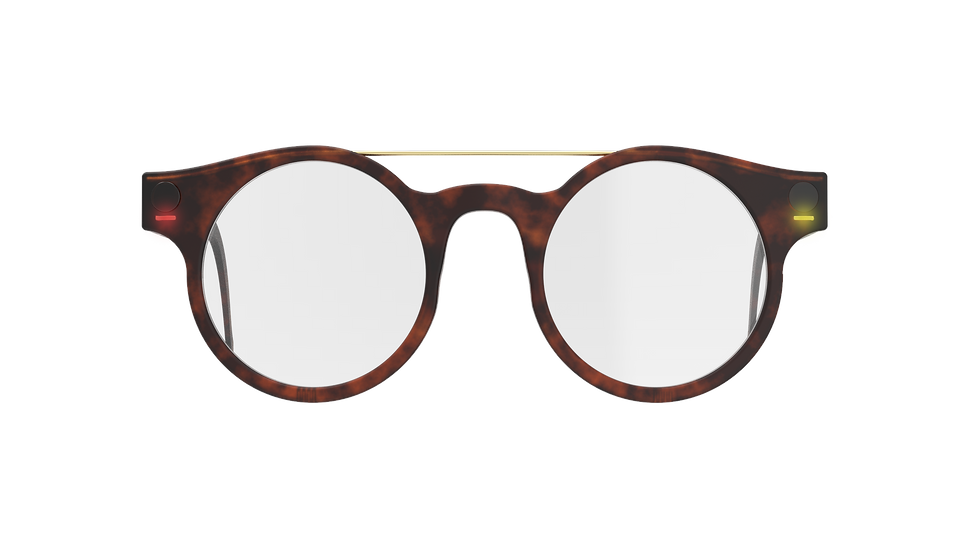 GLASSES red and bronze. red and yellow l