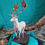 Thumbnail: White Stag bronze deer sculpture