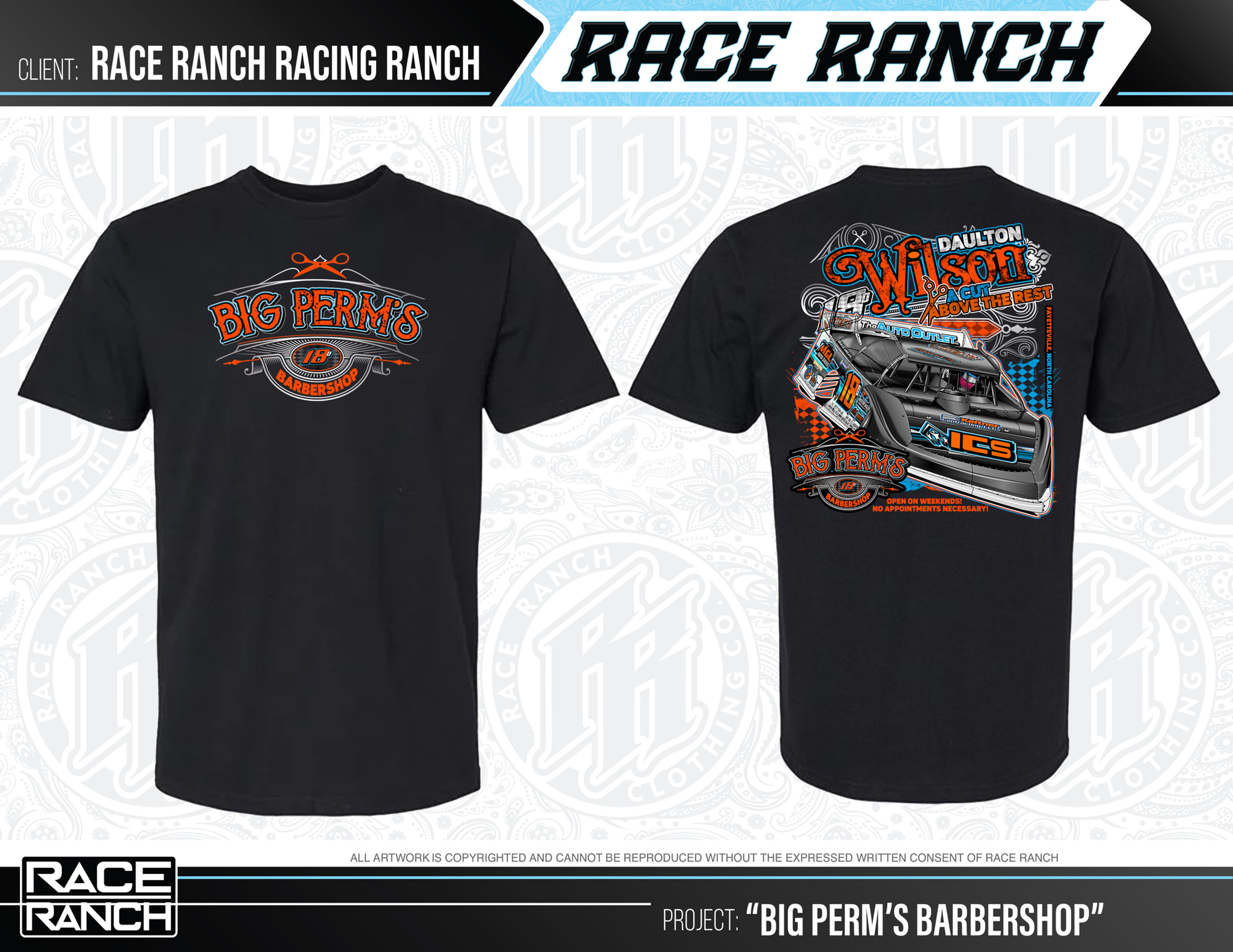 Daulton Wilson - Barbershop Tee Black DW07T (Shipping 8/20)