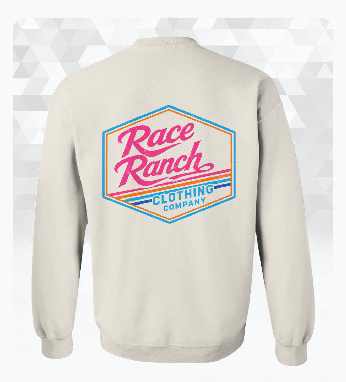 Race Ranch - Flo Badge Crewneck Cream