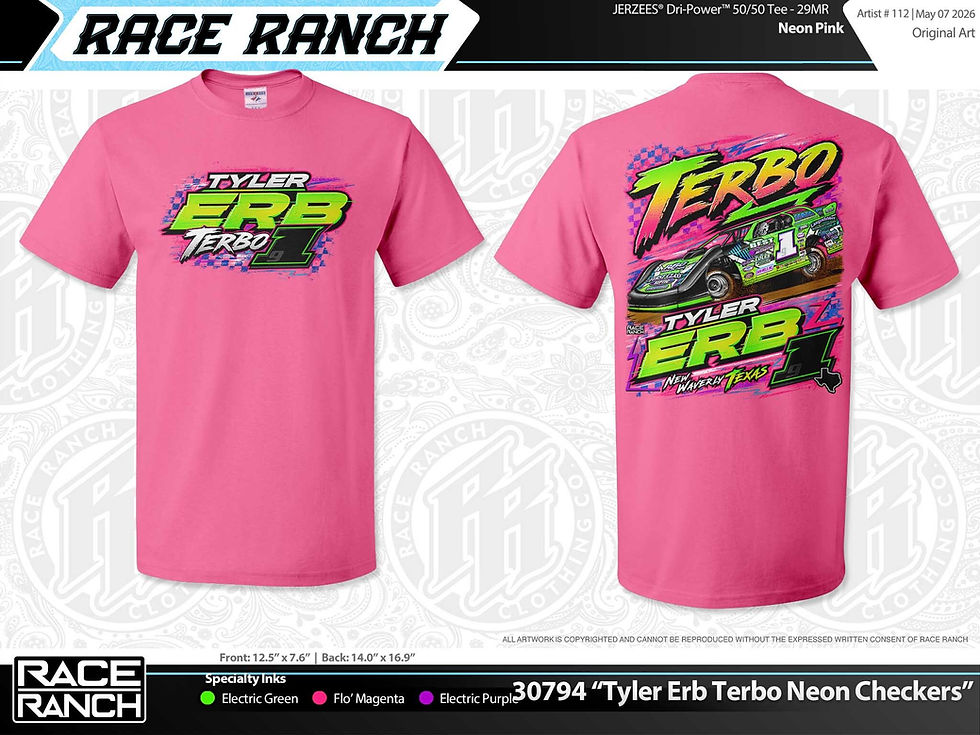 Thumbnail: Terbo Tyler Erb - Checkered Neon Pink TET