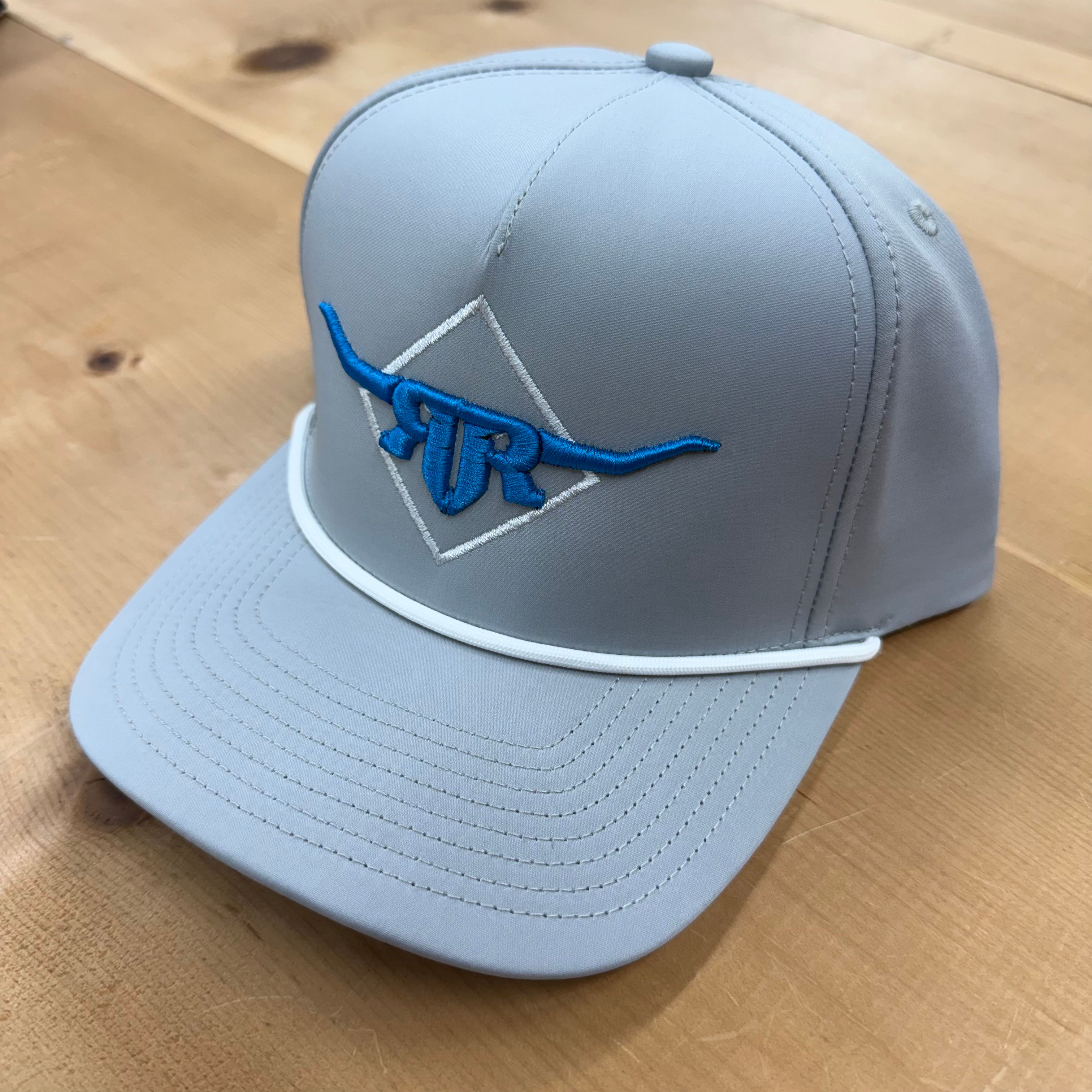 Race Ranch - Diamond Teal Silver Rope Hat