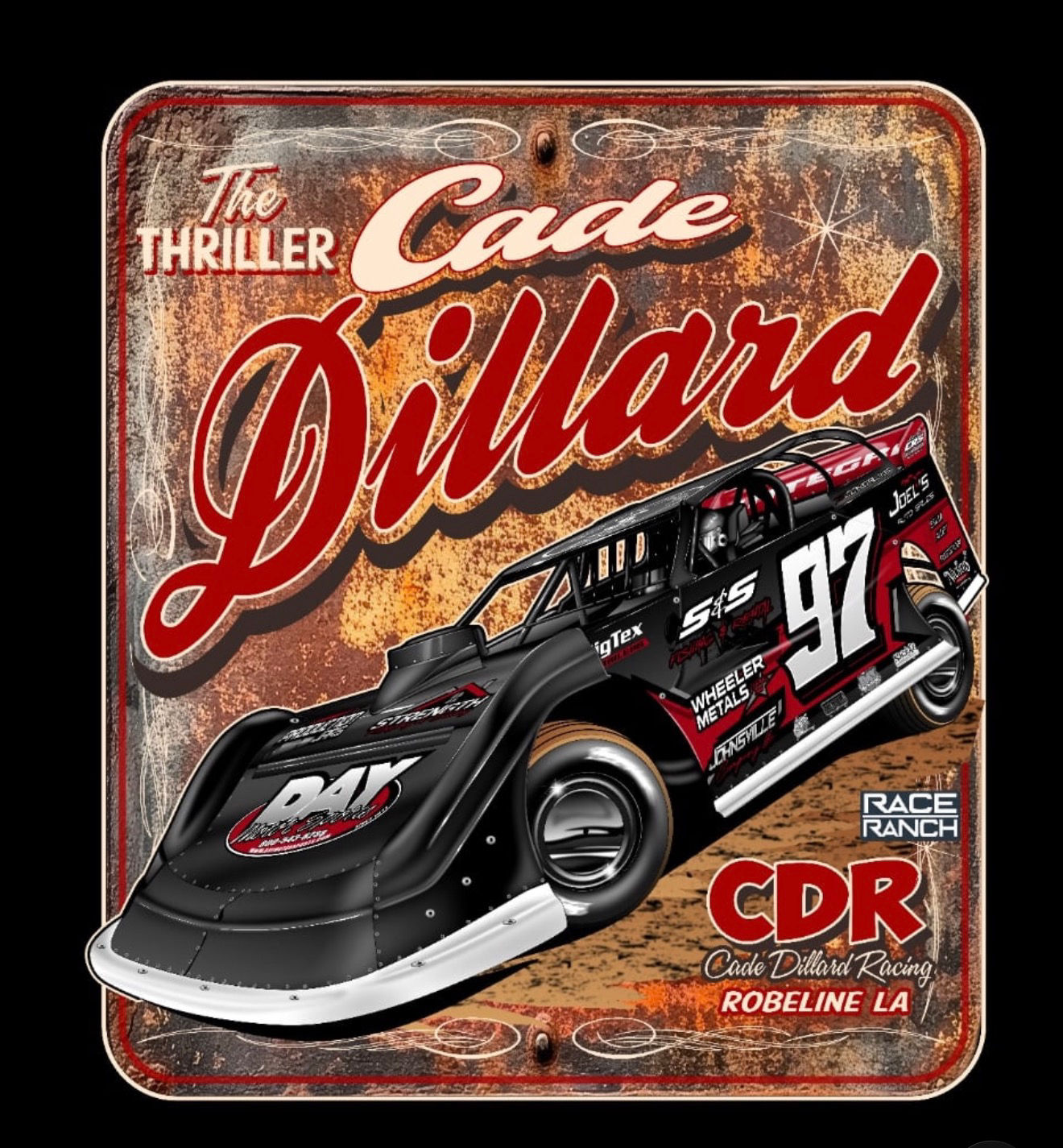 Cade Dillard - P￼atina Car Decal