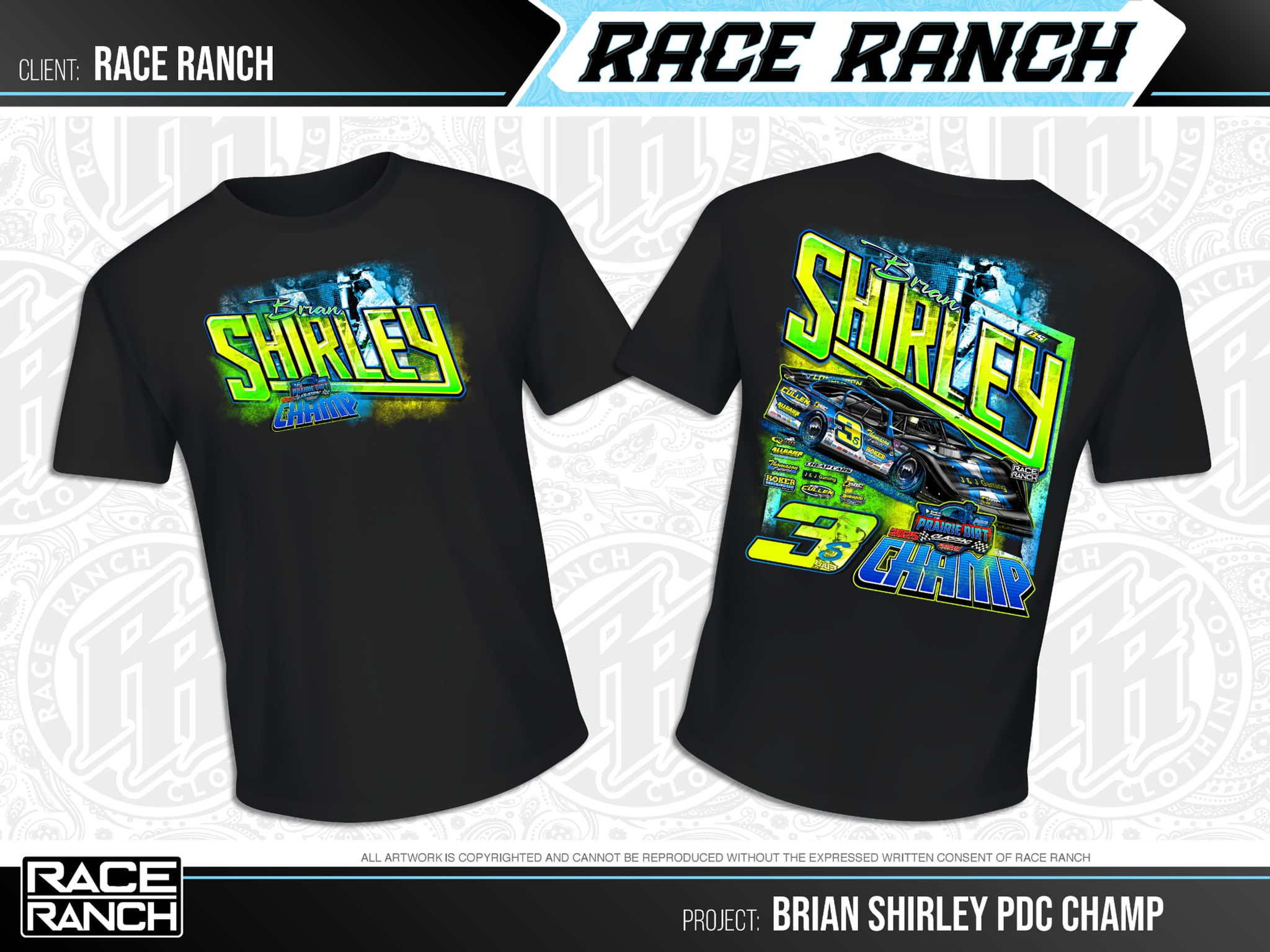 Brian Shirley - PDC Black Tee BS07T