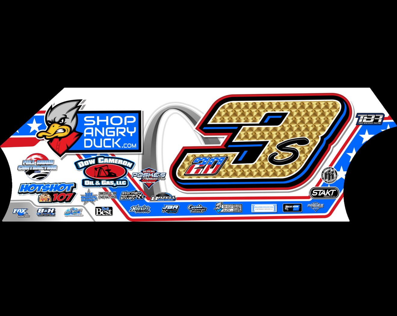 TBR Brian Shirley - Evel Squirrel  24” Mini door