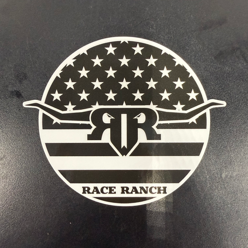 Rocking R Ranch Badge Race Ranch - Stars and Bars Decal | Race Ranch