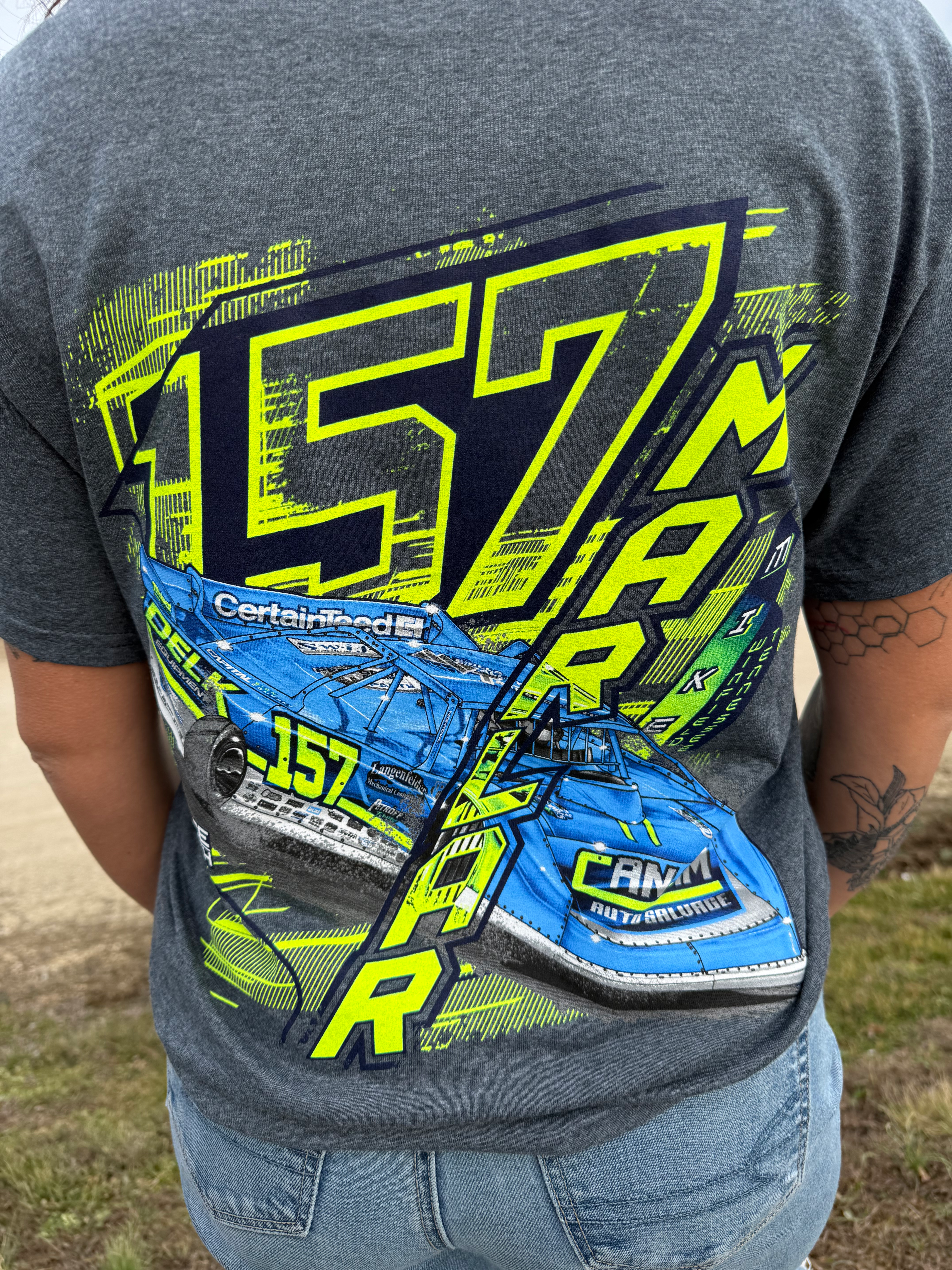 Mike Marlar - Neon Tee Dark Heather  MMT