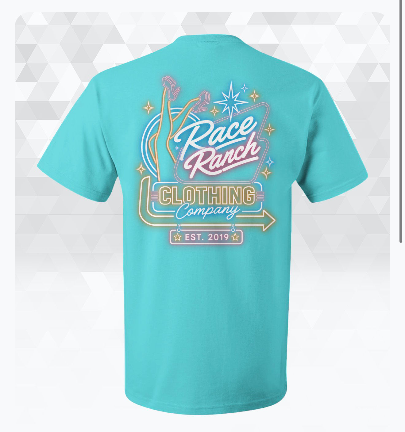 Race Ranch -  Showtime Tee Scuba Blue