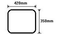 Drawing of caravan window