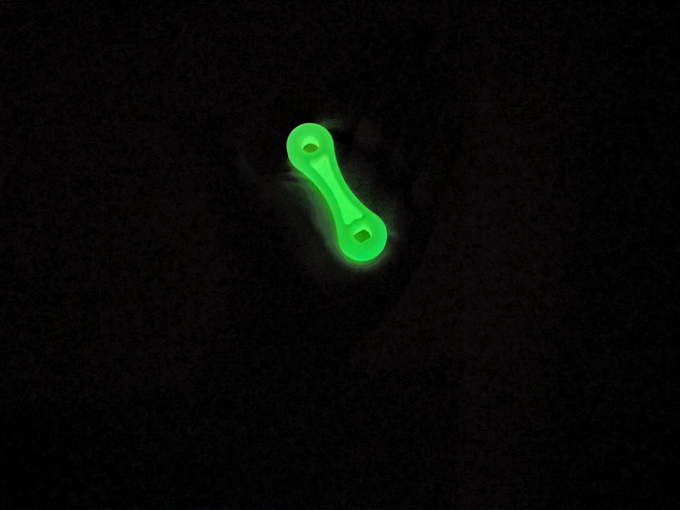 Thumbnail: Glow in the dark Rope Tensioner - Dog bone