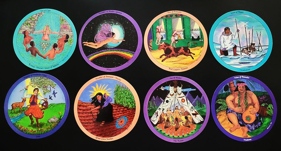 Daughters of the Moon Tarot cards