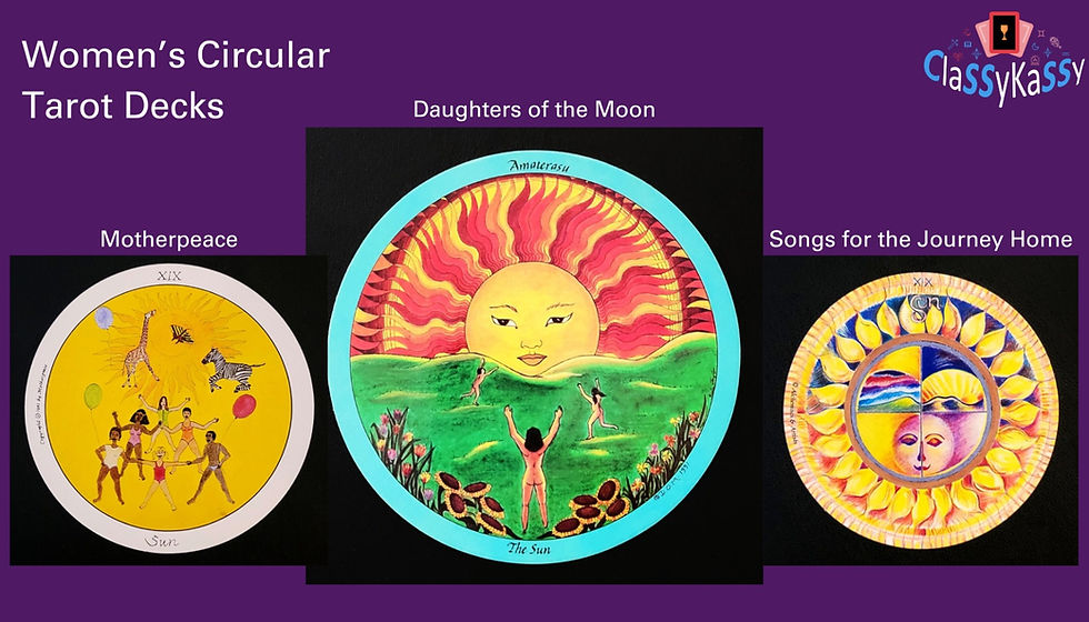 Women's Circular Tarot Decks