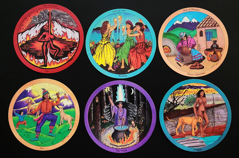 Daughters of the Moon Tarot cards