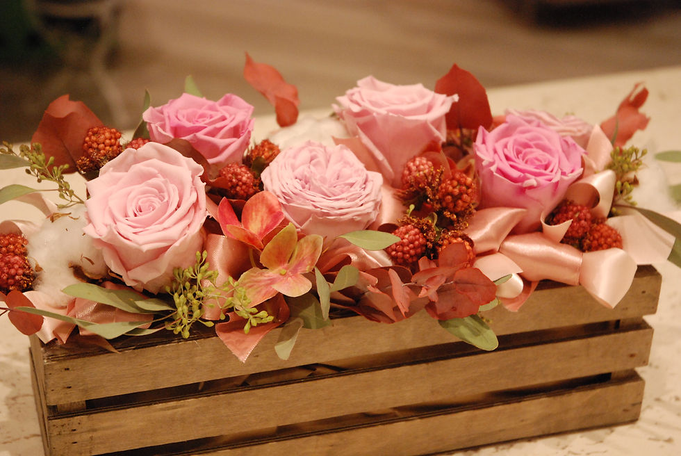 Miniatura: Cassette con rose stabilizzate (€45/140)