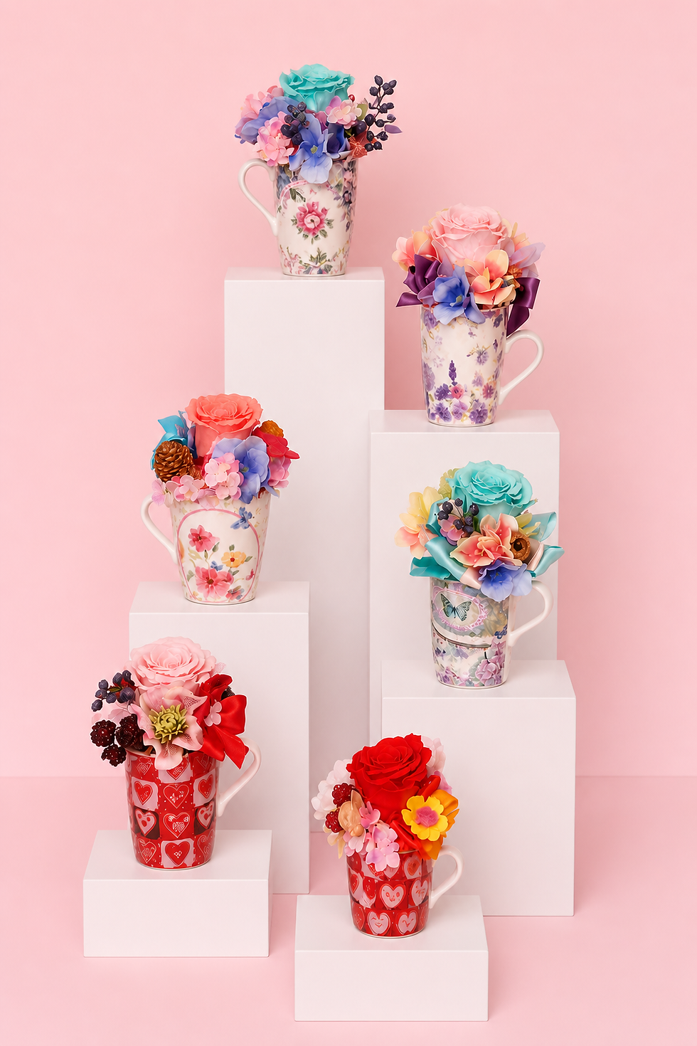 Miniatura: Tazze con rose stabilizzate (€25/45)