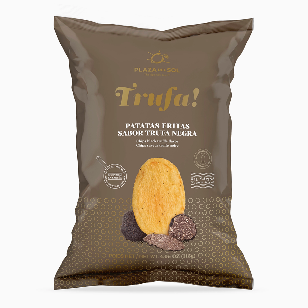 Plaza del Sol Kartoffelchips Trufa! (Schwarzer Trüffel Geschmack) 115g