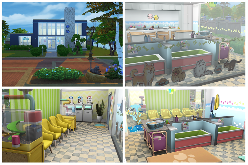 DIA DE PET SHOP E VETERINÁRIO THE SIMS 4