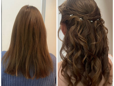 Braut Kathrin - Frisur vorher/nachher + ihre Beauty-Produkt-Tipps