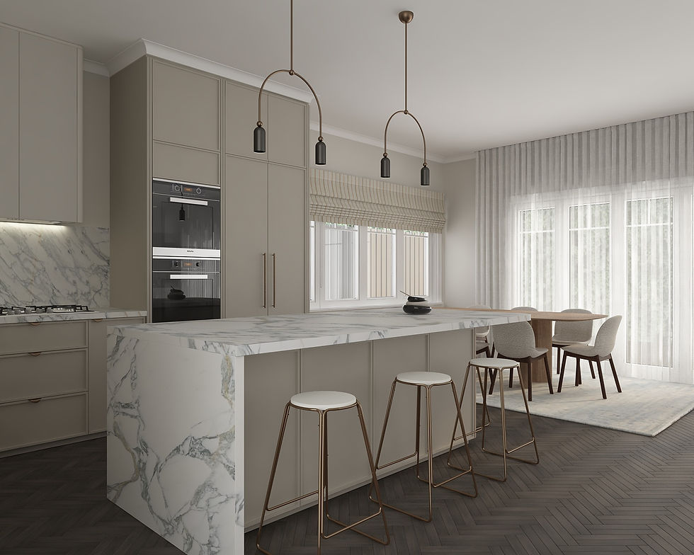 Kitchen 3D render