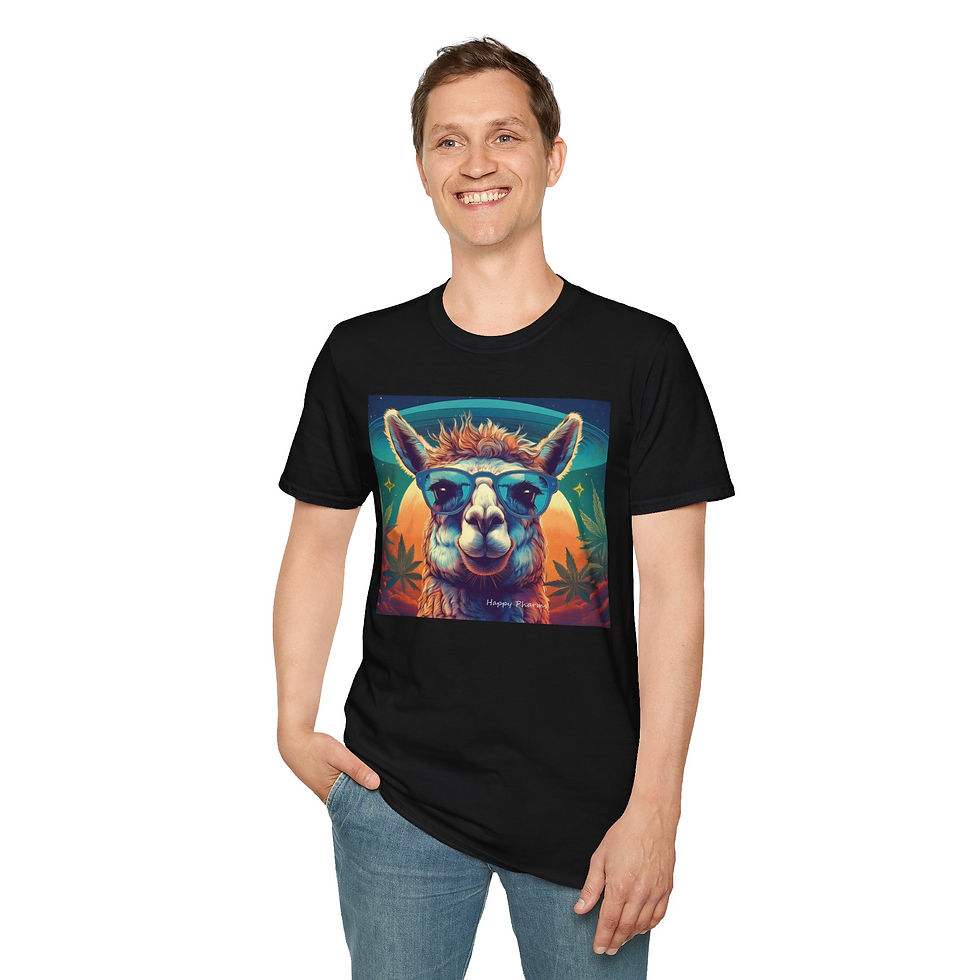Thumbnail: Chill Vibes Llama Graphic Unisex T-Shirt