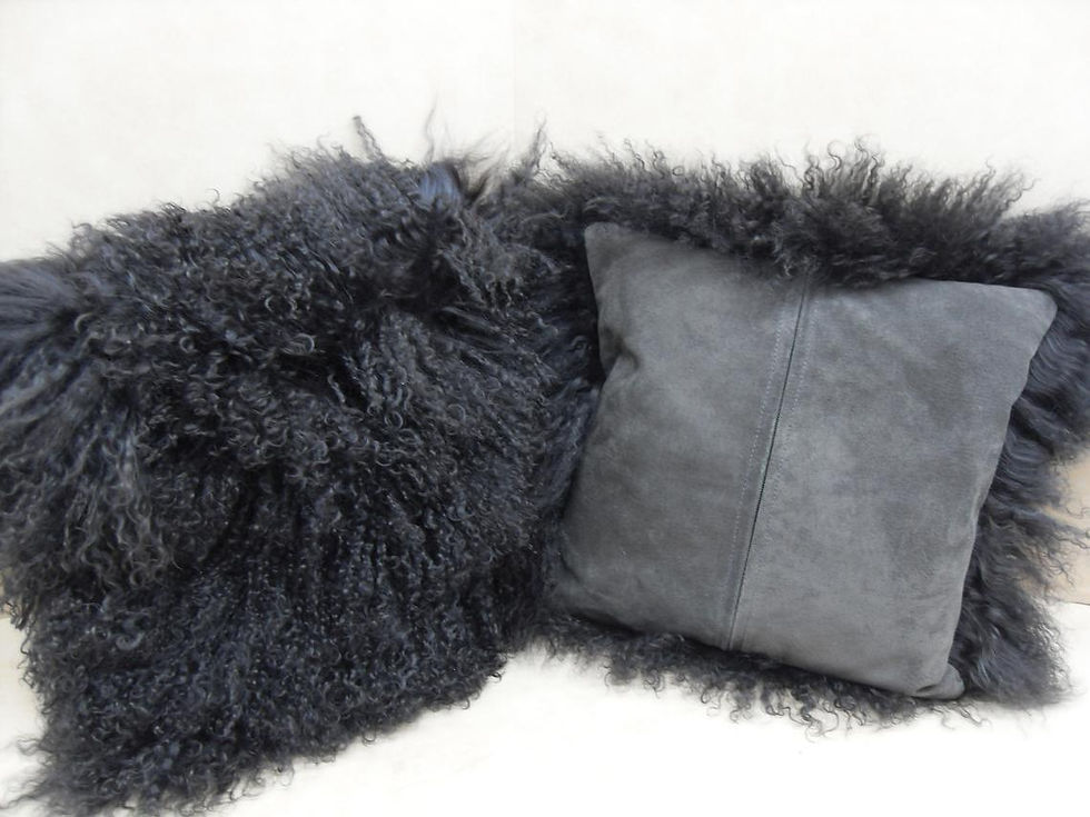 Thumbnail: Mongolian Sheepskin cushions covers 3 sizes