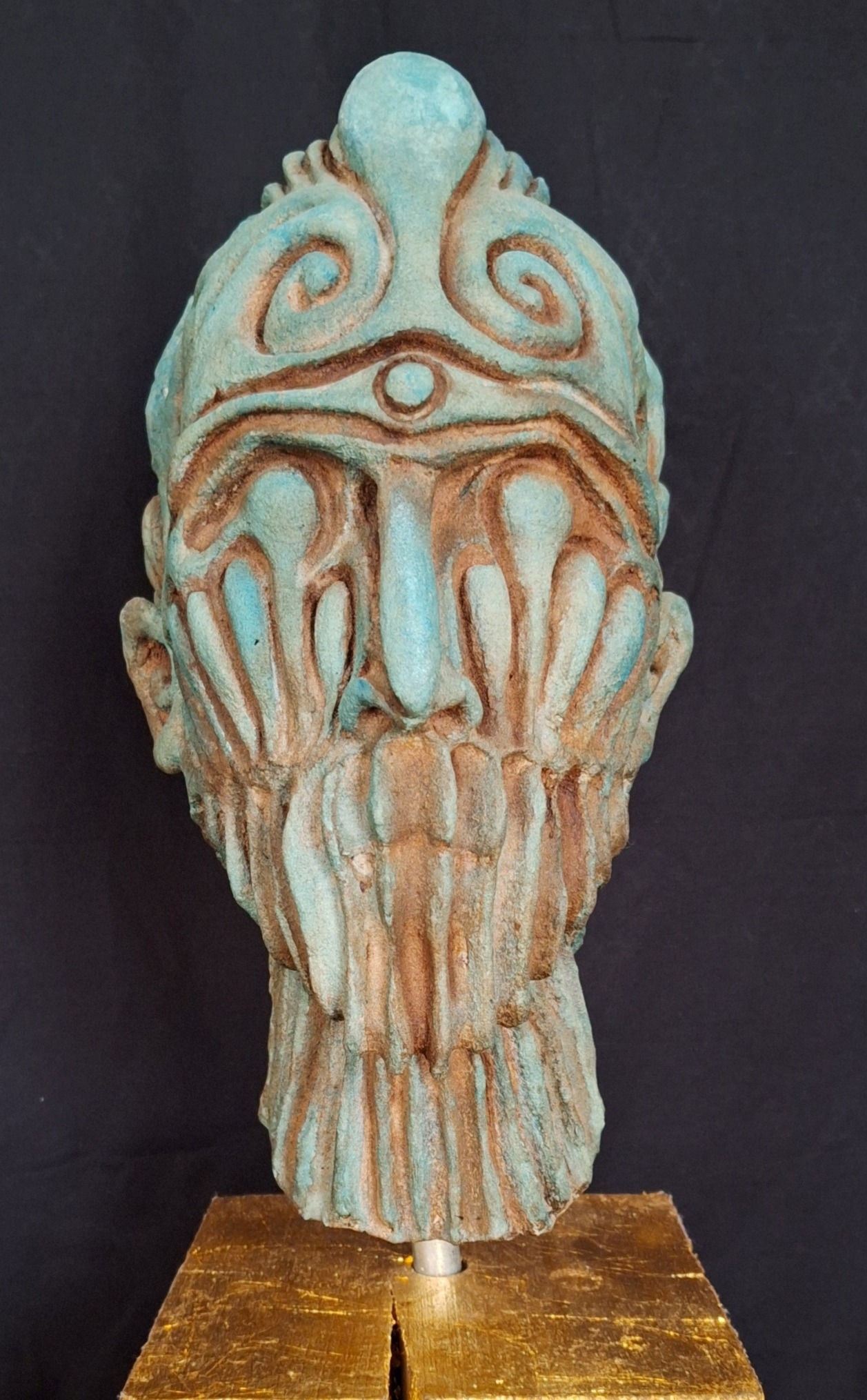 Ira As a Greek God, 1997, 11x24x8 Mixed Media
