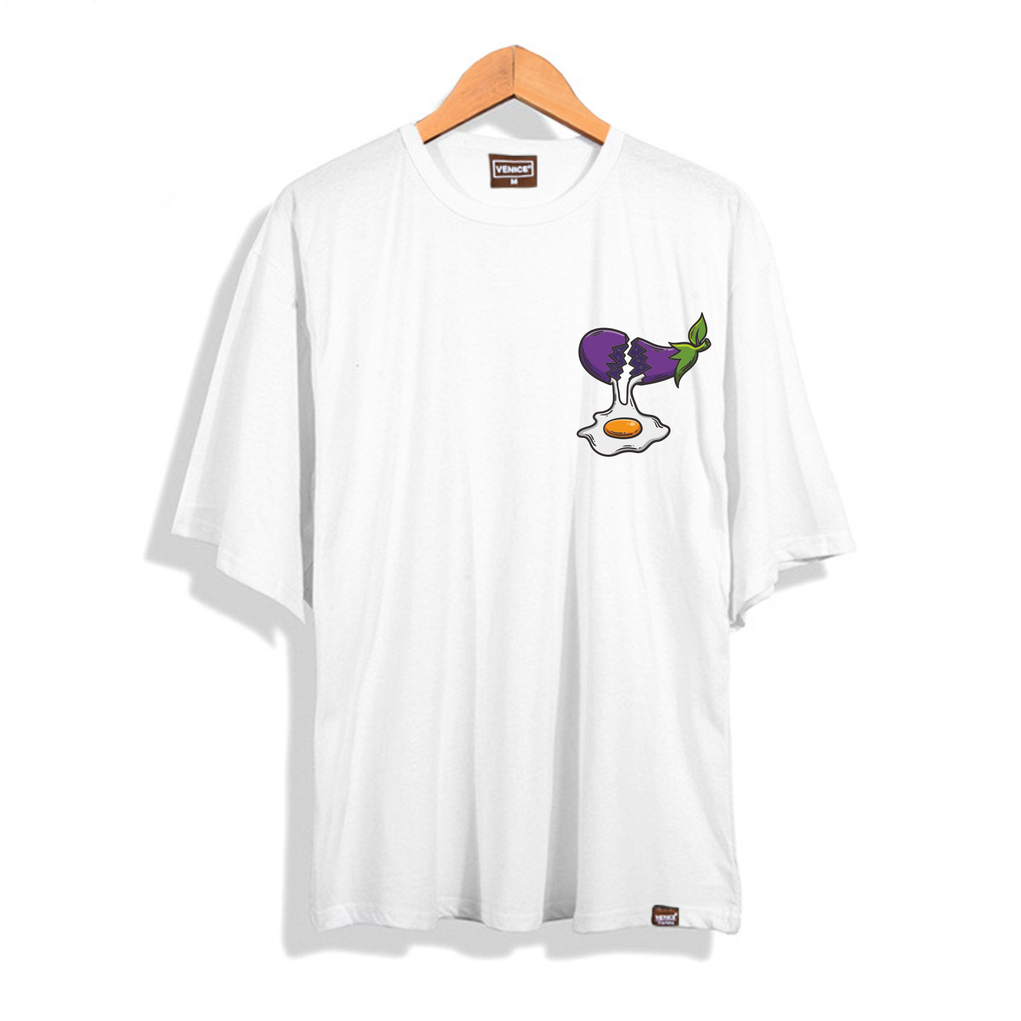 Broken Eggplant Oldschool Oversize Tshirt