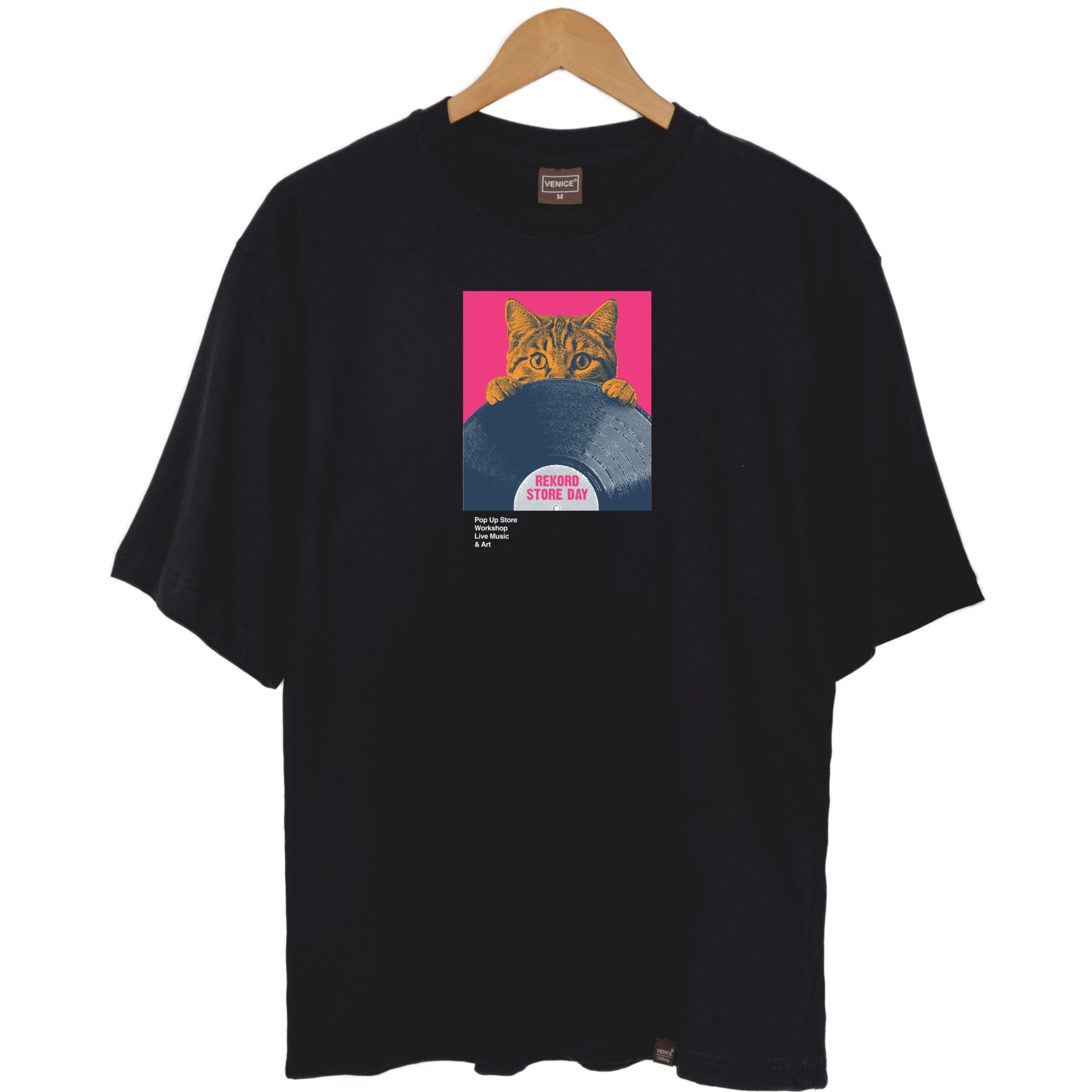 Record Store Day Cat Oversize Tshirt