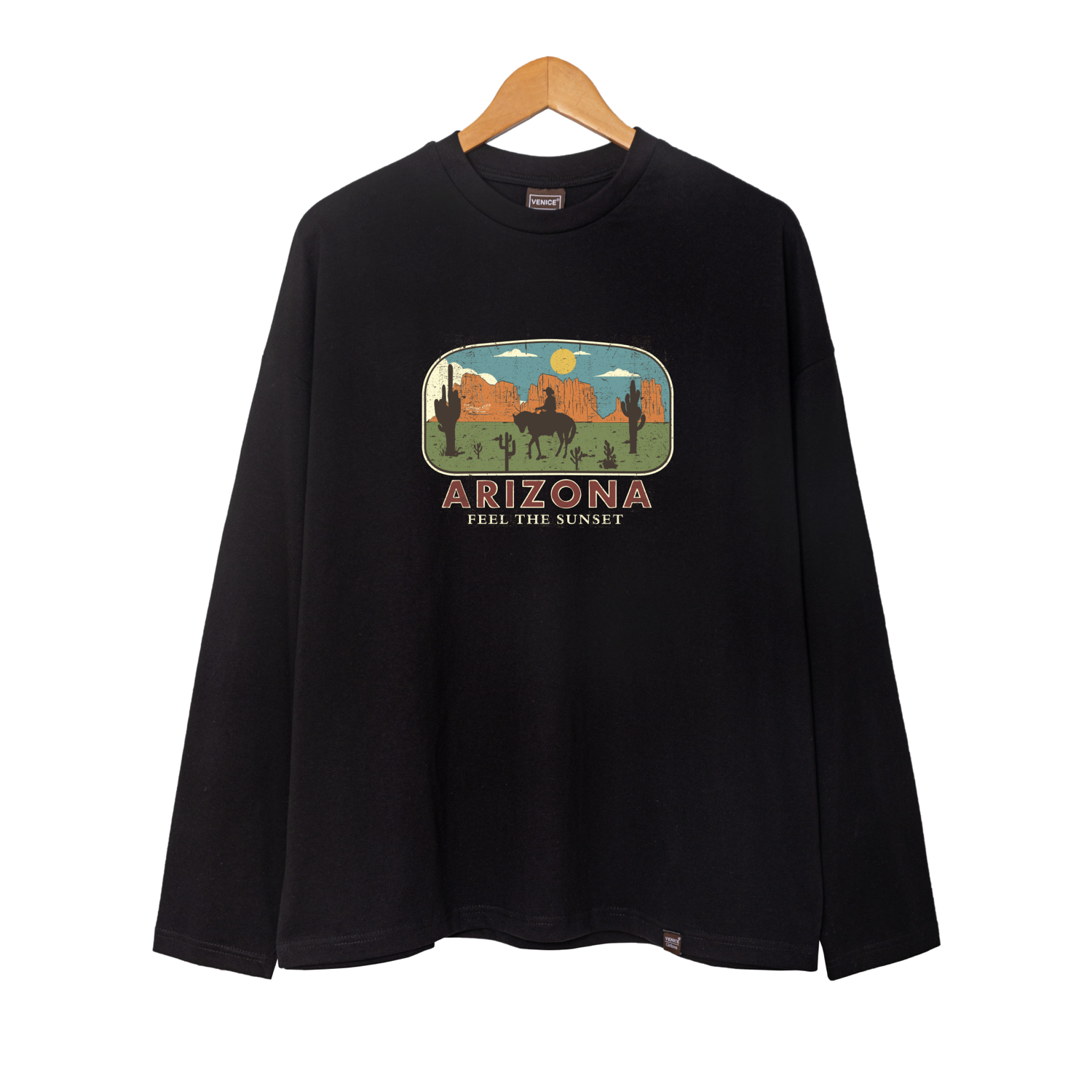 Arizona Feel The Sunset Oldschool Oversize Longsleeve Sweatshirt