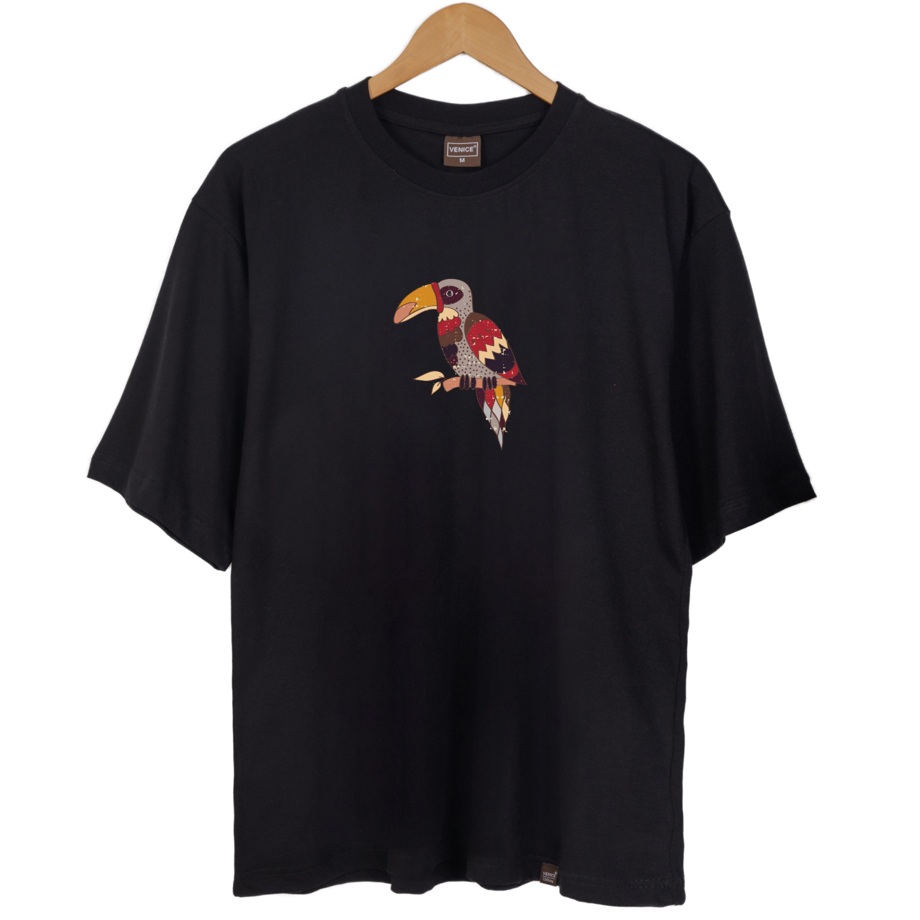 Ethnic Tropical Parrots Oldschool Oversize Tshirt