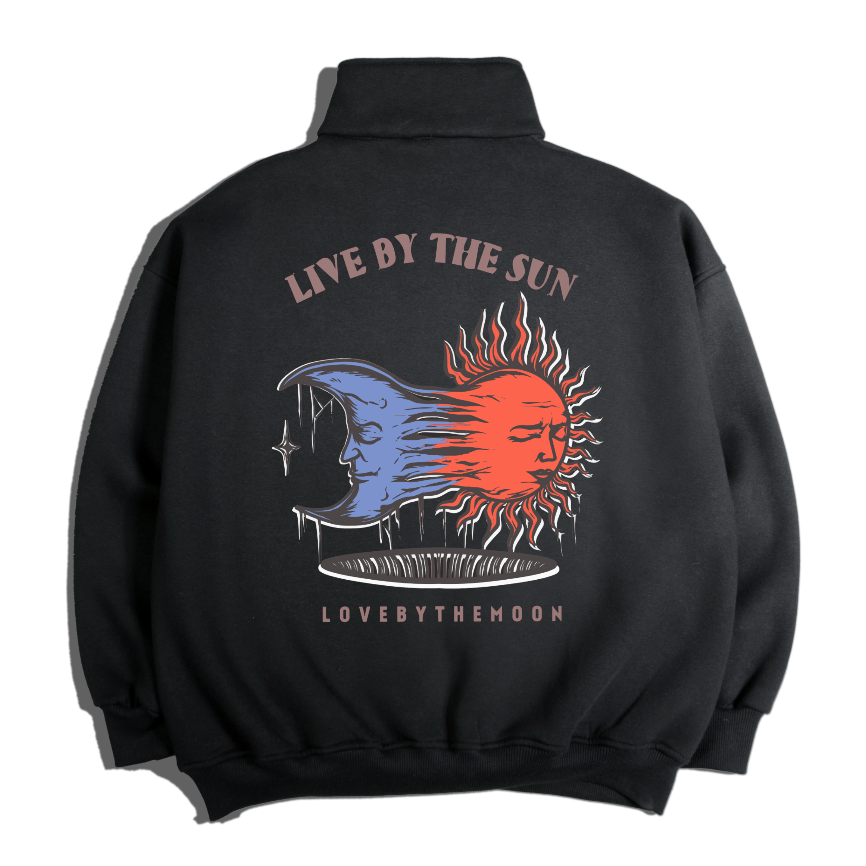 Sun & Moon Oldschool Oversize Halfzip Sweatshirt 